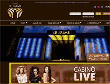 Tablet Screenshot of casinolepalme.it